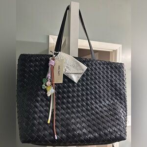 On 34th Woven Tote Black NWOT
